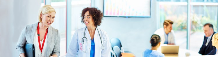 Two female doctors.