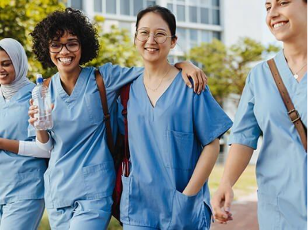 Female nurses.